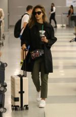 JESSICA ALBA at JFK Airport in New York 06/13/2016