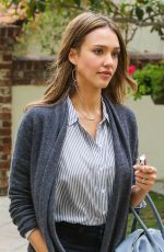 JESSICA ALBA Out and About in Westwood 06/09/2016