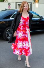 JESSICA CHASTAIN Arrives at Prada Foundation Dinner in Milan 06/19/2016
