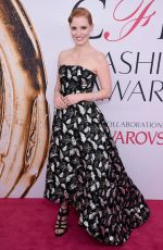 JESSICA CHASTAIN at CFDA Fashion Awards in New York 06/06/2016