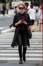 JESSICA CHASTAIN Out and About in New York 06/03/2016