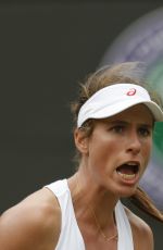 JOHANNA KONTA at 1st Round at Wimbledon Tennis Championships in London 06/27/2016