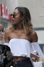 JOURDAN DUNN Out Shopping in Soho 06/07/2016