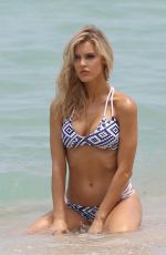 JOY CORRIGAN in Bikini on the Set of a Photoshoot in Miami 06/18/2016