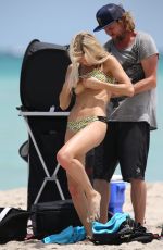JOY CORRIGAN in Bikini on the Set of a Photoshoot in Miami 06/18/2016