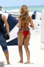 JULIANA PROVEN in Bikini on a Photoshoot at a Beach in Malibu 06/20/2016