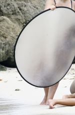 JULIANA PROVEN in Bikini on a Photoshoot at a Beach in Malibu 06/20/2016