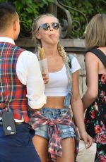 JULIANNE HOUGH at Disneyland in Anaheim 06/30/2016