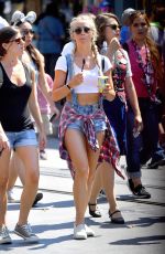 JULIANNE HOUGH at Disneyland in Anaheim 06/30/2016