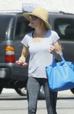 JULIE BOWEN in Leggings Out in Studio City 06/23/2016