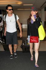 JULIETTE LEWIS at LAX Airport in Los Angeles 06/22/2016