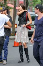 KARLIE KLOSS on the Set of Photoshoot for Vogue Magaazine in New York 06/21/2016