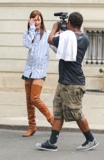 KARLIE KLOSS on the Set of Photoshoot for Vogue Magaazine in New York 06/21/2016