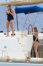 KATE HUDSON, GOLDIE HAWN and AMY SCHUMER at a Yacht in Hawaii 05/29/2016