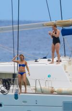 KATE HUDSON, GOLDIE HAWN and AMY SCHUMER at a Yacht in Hawaii 05/29/2016