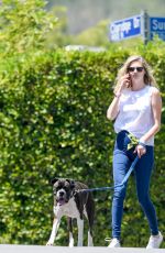 KATE UPTON Walks Her Dog Out in Beverly Hills 06/03/2016