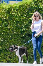 KATE UPTON Walks Her Dog Out in Beverly Hills 06/03/2016