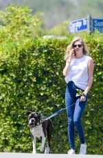 KATE UPTON Walks Her Dog Out in Beverly Hills 06/03/2016