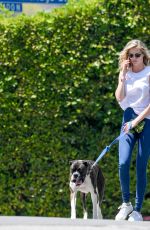 KATE UPTON Walks Her Dog Out in Beverly Hills 06/03/2016