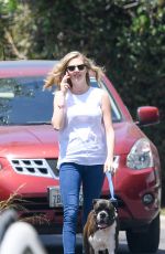 KATE UPTON Walks Her Dog Out in Beverly Hills 06/03/2016