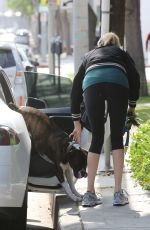 KATE UPTON Walks Her Dog Out in Los Angeles 06/02/2016