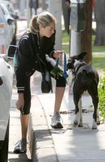 KATE UPTON Walks Her Dog Out in Los Angeles 06/02/2016
