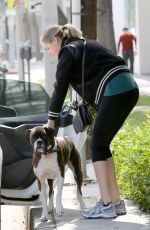 KATE UPTON Walks Her Dog Out in Los Angeles 06/02/2016