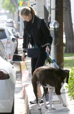 KATE UPTON Walks Her Dog Out in Los Angeles 06/02/2016