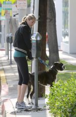 KATE UPTON Walks Her Dog Out in Los Angeles 06/02/2016