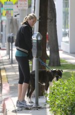 KATE UPTON Walks Her Dog Out in Los Angeles 06/02/2016