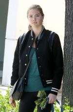 KATE UPTON Walks Her Dog Out in Los Angeles 06/02/2016