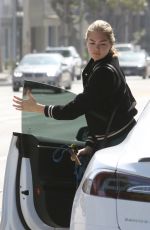 KATE UPTON Walks Her Dog Out in Los Angeles 06/02/2016