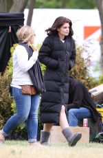 KATIE HOLMES on the Set of 