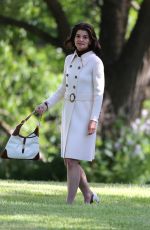 KATIE HOLMES on the Set of 