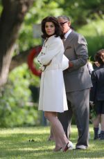 KATIE HOLMES on the Set of 