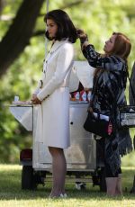 KATIE HOLMES on the Set of 
