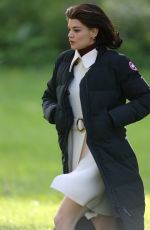 KATIE HOLMES on the Set of 