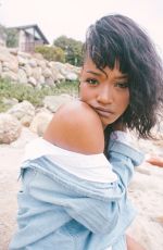 KEKE PALMER on the Set of a Photoshoot at a Beach, May 2016