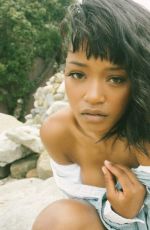 KEKE PALMER on the Set of a Photoshoot at a Beach, May 2016