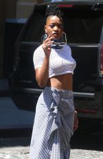 KEKE PALMER Out and About in New York 06/20/2016