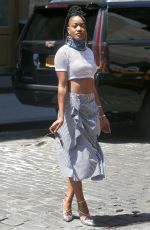 KEKE PALMER Out and About in New York 06/20/2016