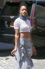 KEKE PALMER Out and About in New York 06/20/2016