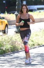 KELLY BENSIMON Out Jogging in New York 06/09/2016