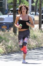 KELLY BENSIMON Out Jogging in New York 06/09/2016