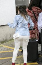 KELLY BROOK with No Make Up Arrives at ITV Studios in London 06/29/2016
