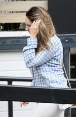 KELLY BROOK with No Make Up Arrives at ITV Studios in London 06/29/2016