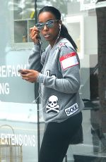 KELLY ROWLAND Leaves a Nail Salon in Beverly Hills 05/31/2016
