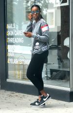 KELLY ROWLAND Leaves a Nail Salon in Beverly Hills 05/31/2016