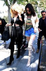 KENDALL JENNER and KHLOE KARDASHIAN at Il Pastaio in Beverly Hills 06/13/2016