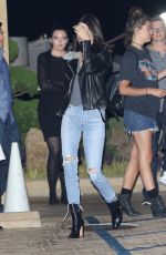 KENDALL JENNER Arrives at Nobu in Malibu 06/12/2016